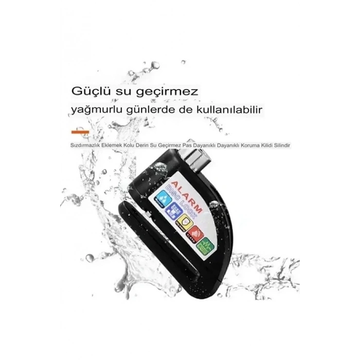 ÇOK SATAN BFS Alarmlı Disk Kilidi Motorsiklet Scooter Bisiklet Sesli Alarm 110 Desibel Yüksek Ses