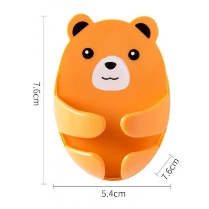 ÇOK SATAN BFS  Ayıcık Desenli Çok Amaçlı 4 lü Fiş Tutucu