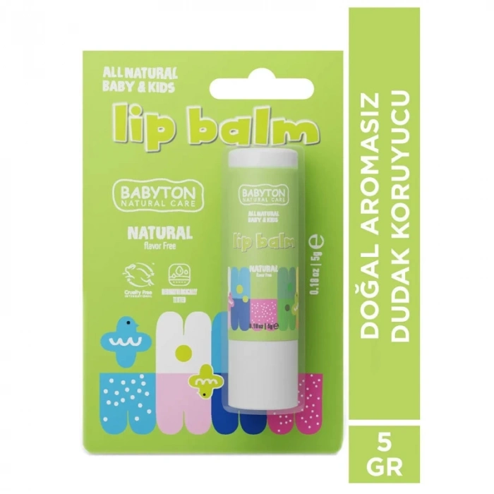 BFS  Babyton Bebek ve Çocuklar İçin Doğal Dudak Koruyucu Balm Naturel