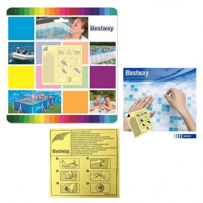 BFS   Bestway Şişme Ürünler için Tamir Yaması 6,5 x 6,5 cm 62091
