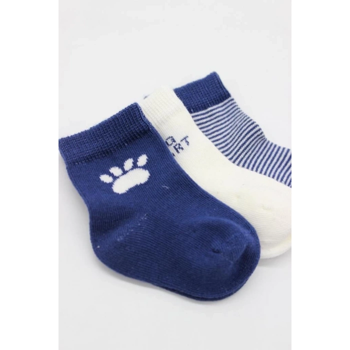BFS   Bistyle 3Lü Penye Soket Çorap BS10110 İndigo