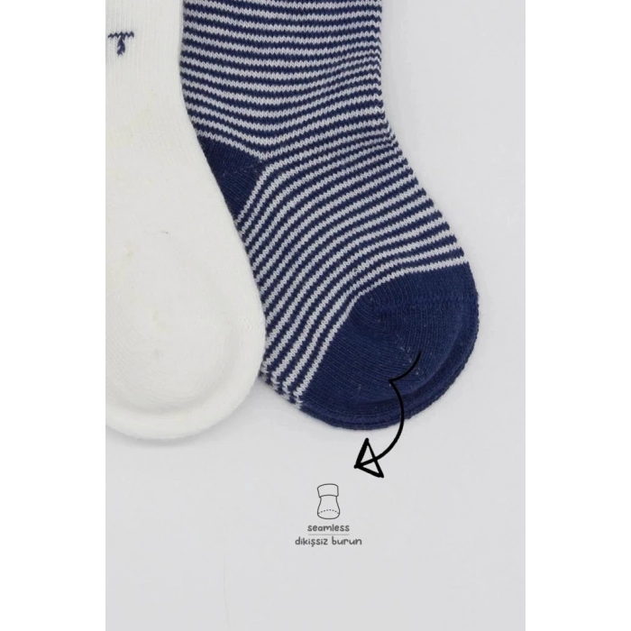 BFS   Bistyle Big Heart Penye Soket Çorap 2Li BS10117 Lacivert