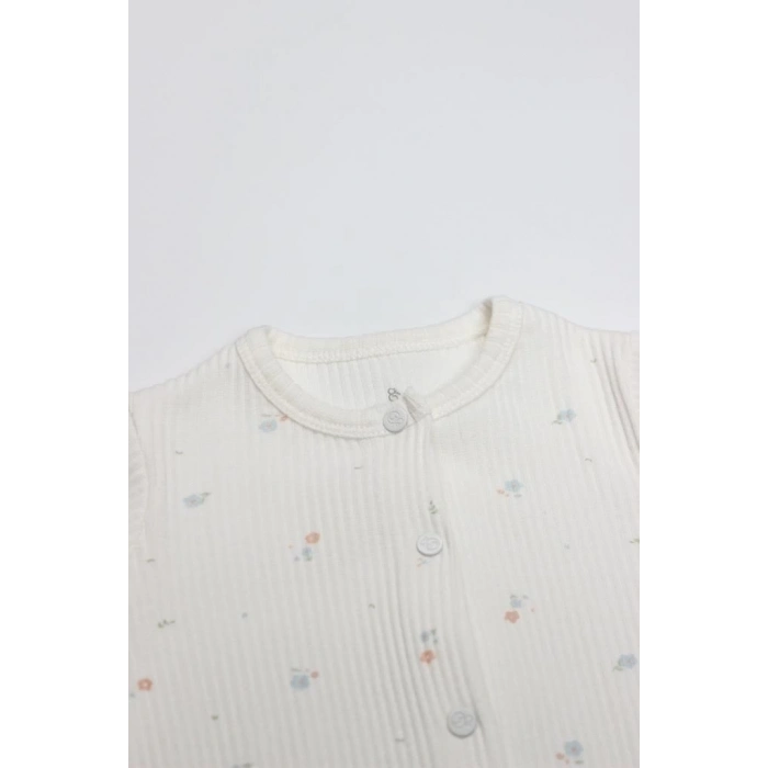 BFS  Bistyle Bloom White Tulum 15113 Ekru Gül Kurusu