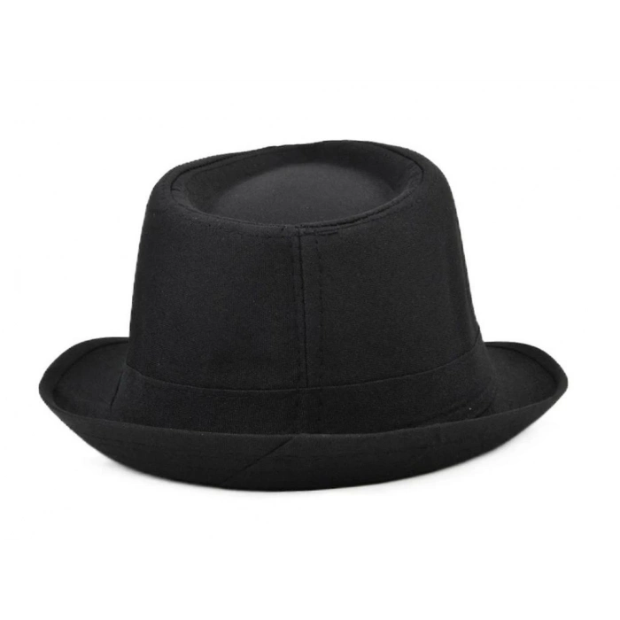 BFS     Çocuk Boy Siyah Kumaş Fötr Şapka Gösteri Şapkası Michael Jackson Şapkası 54 No