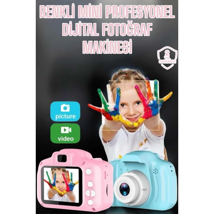 BFS Çocuk Kamerası Profesyonel Hafif Ve Uzun Ömürlü USB Şarjlı 2.0 İnç