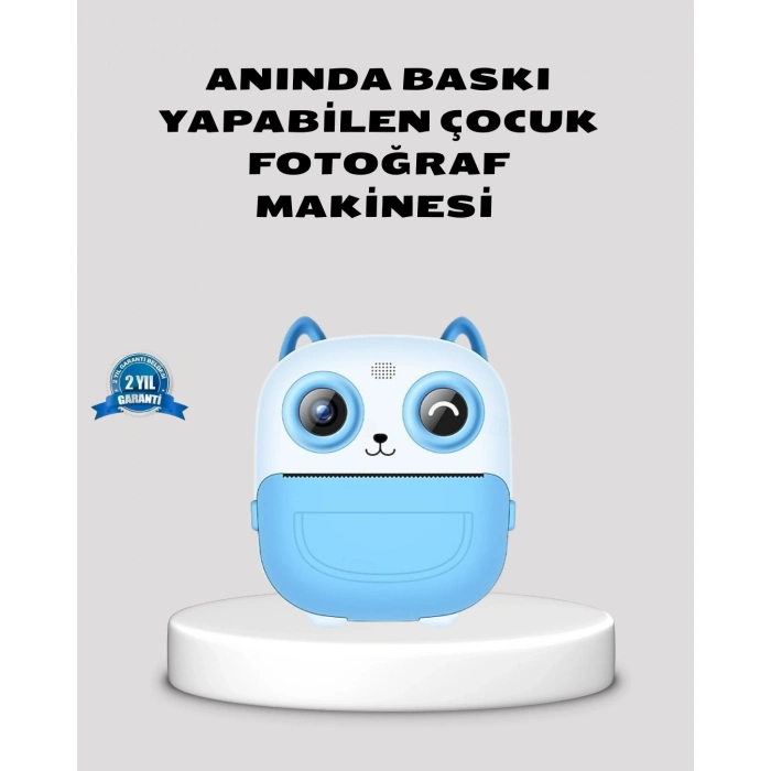 BFS Çocuklar İçin Dijital Kamera Termal Yazıcı 48MP Çift Kamera 1300mAh Batarya