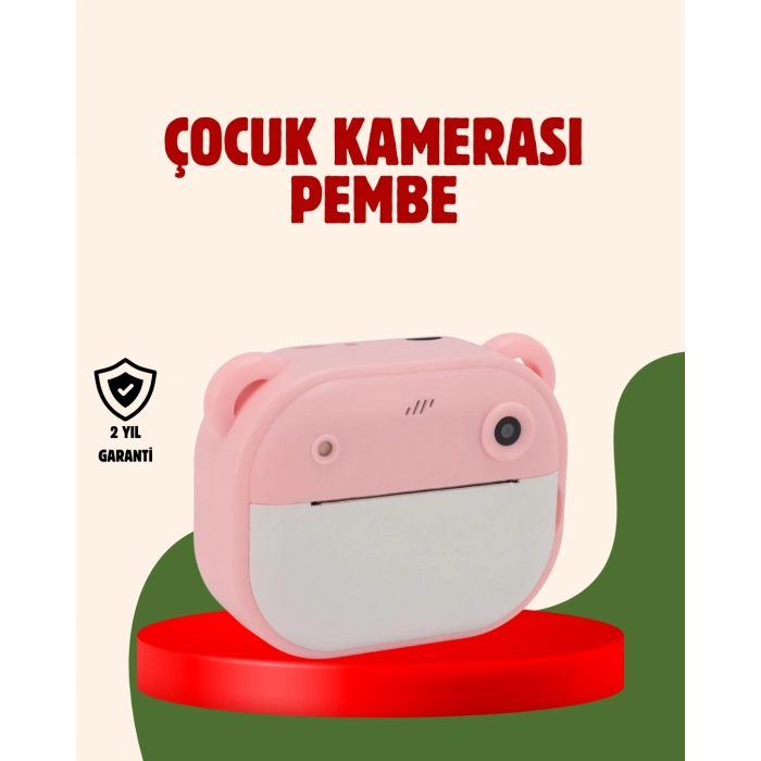 BFS Çocuklar İçin Şipşak Yazıcı Kamera 24MP HD Çift Lensli Termal Baskılı