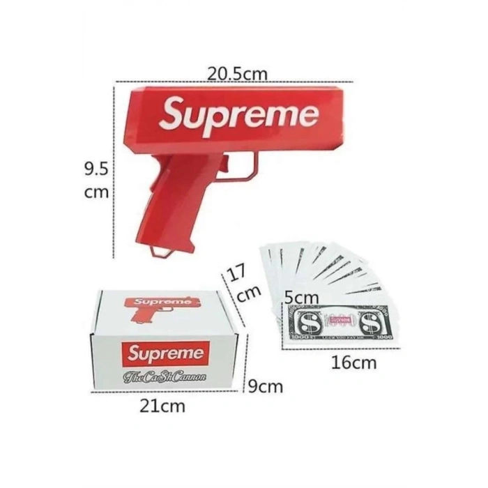 BFS Çocuklara Özel Eğlenceli Para Saçma Makinası Parti Oyuncağı Kırmızı