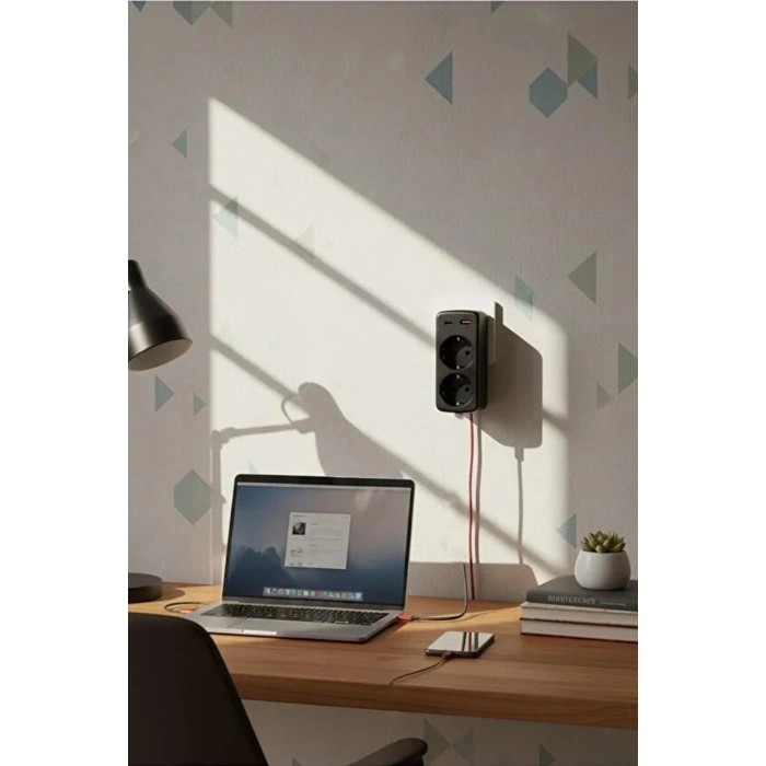 ÇOK SATAN BFS Çoklu Priz Yüksek Gerilim Korumalı 2’li Priz 1xusb 1xtype-c Çıkışlı Grup Priz Çoğaltıcı