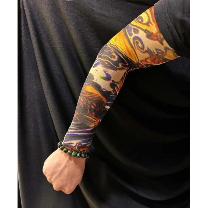 BFS   Çorap Dövme Giyilebilir Kol Bacak Dövmesi Likralı 2 Adet Model 27