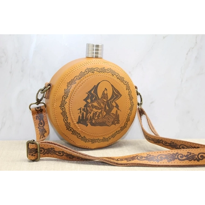 ÇOK SATAN BFS Deri Kılıflı Matara Alk3920