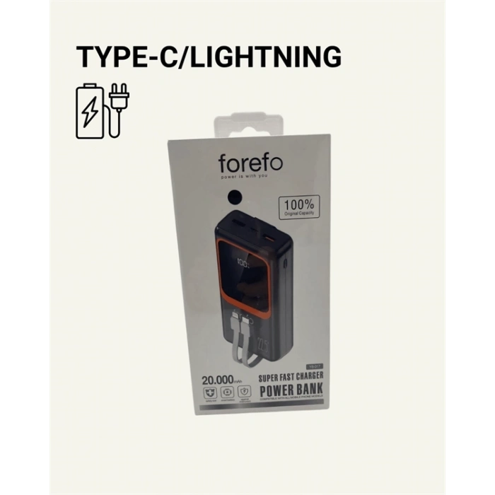 BFS Dijital Ekranlı 20.000 mAh Powerbank | 22.5W Hızlı Şarj + Çoklu Bağlantı Seçeneği