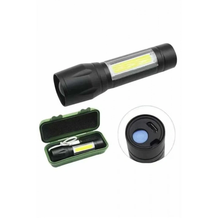 BFS EL Feneri Uzun Menzilli Usb Şarj Edilebilir Kamp Lambası