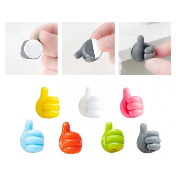 ÇOK SATAN BFS  El Şeklinde Kauçuk Çok Amaçlı Kablo Tutacak 10 Adet