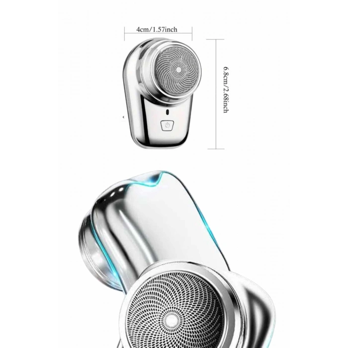 BFS Elektrikli Mini Tıraş Makinesi,Taşınabilir USB Şarjlı Kablosuz Tıraş Makinesi