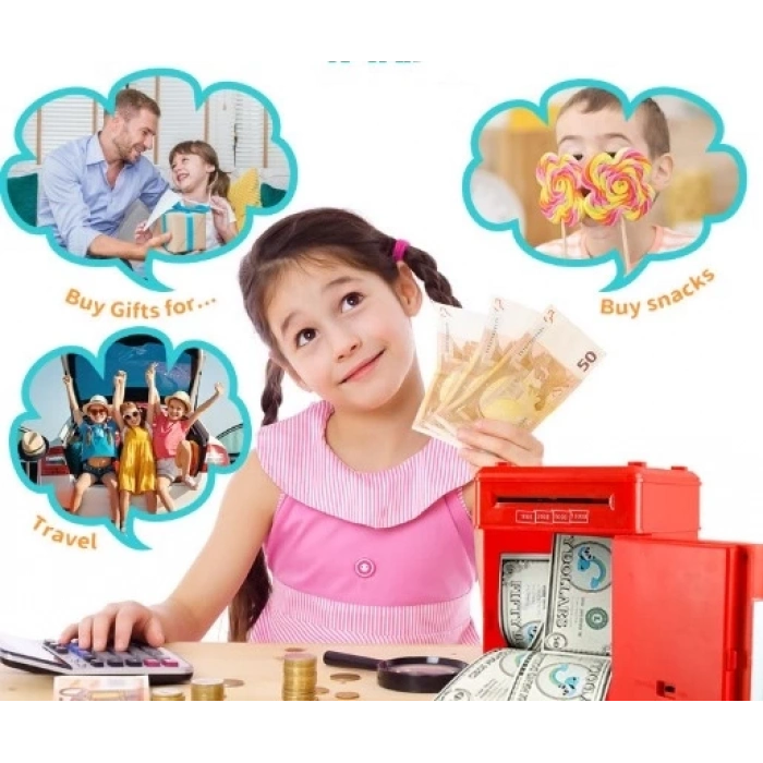 ÇOK SATAN BFS Elektronik Şifreli Kasa Otomatik Kağıt Para Alan ATM Kumbara