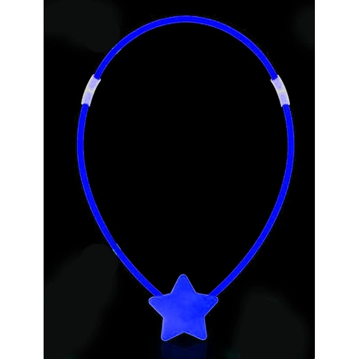BFS     Glow Stick Yıldız Kolye - Glow Kolye - Glow Stick Partisi Yıldız Kolye 6 Adet