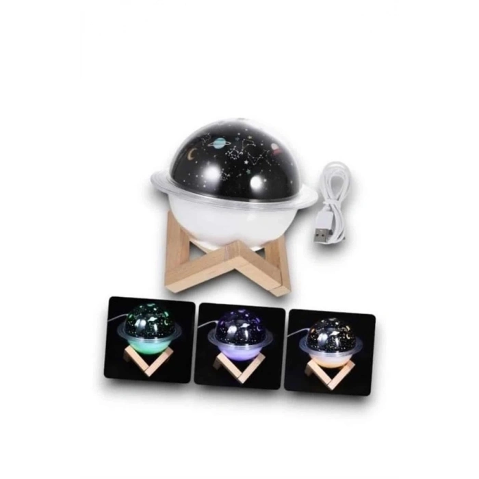 BFS Hava Nemlendirici Led Işıklı Gece Lambası Yıldız Görünümlü Renk Değiştiren