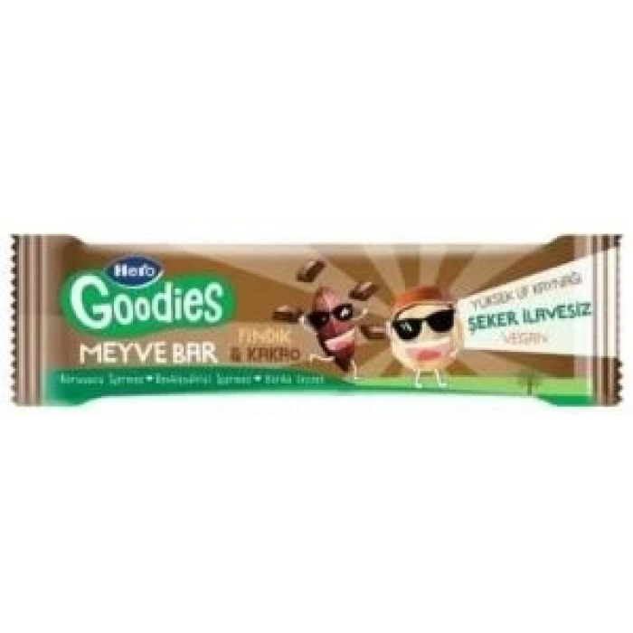 ÇOK SATAN BFS  Hero Goodies Findık Kakao Meyve Bar 30 Gr