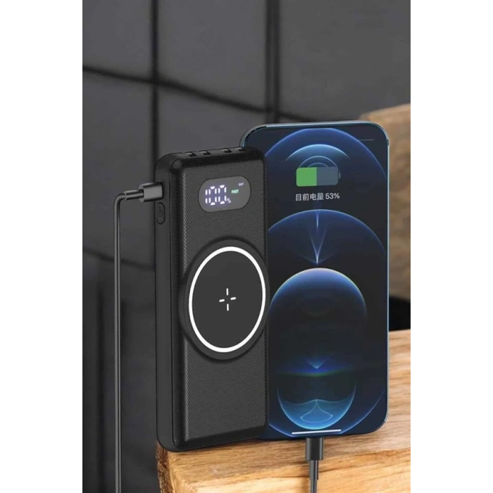 BFS Hızlı Şarj Dijital Göstergeli Powerbankli Çoklu Şarj Özelliği