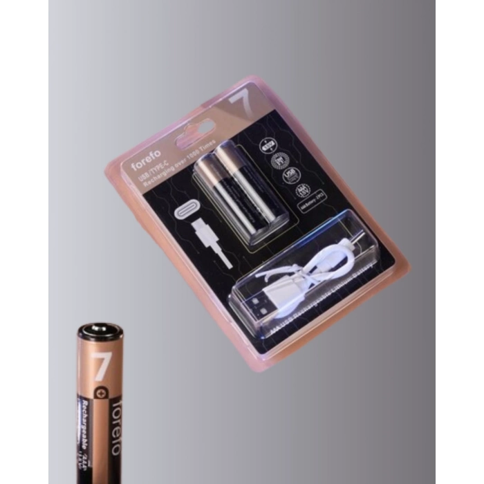 BFS Hızlı Şarj Teknolojili USB Şarjlı AAA Pil – 40 Dakikada Tam Şarj