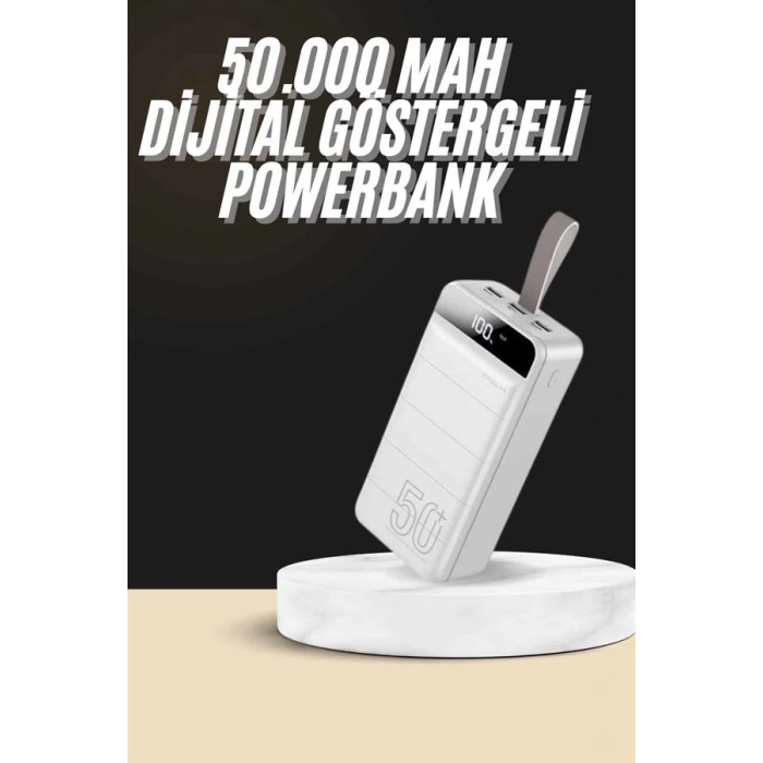 BFS Hızlı Taşınabilir 50.000 Mah Powerbank Led Ekran Android ve İOS Uyumlu