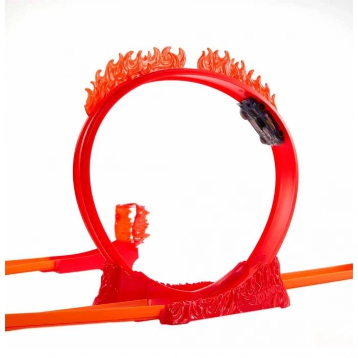 BFS   HMC04 Hot Wheels Track Builder Alev Temalı Akrobasi Seti