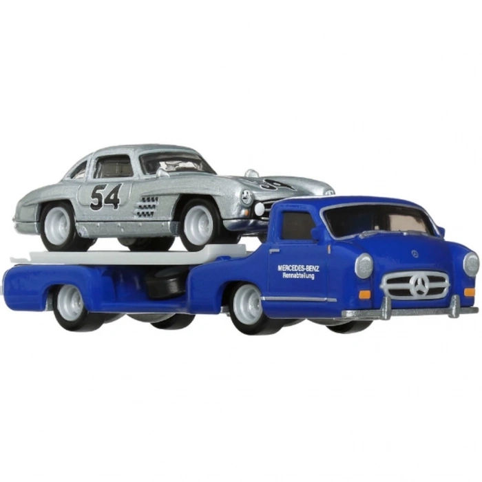 BFS   Hot Wheels Team Transport Mercedes Benz 300 SL 55 Blaues Wund HRV48