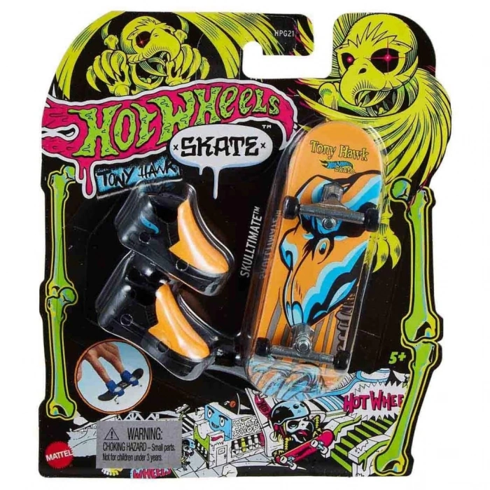 BFS   HPG21 Hot Wheels Skate Neon Temalı Parmak Kaykay ve Ayakkabı Paketleri