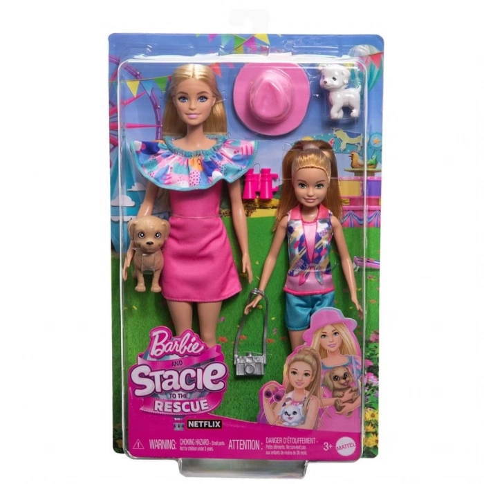 BFS   HRM09 Barbie ve Stacie Kız Kardeşler İkili Set - Barbie & Stacie To The Rescue