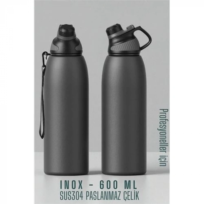 ÇOK SATAN BFS  Inox Çelik Termos - 600 ml  SUS304 Çelik Termos Profesyonel GRİ