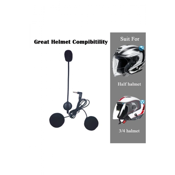ÇOK SATAN BFS Jack Girişli 3.5mm İntercom Kulaklığı Bt31,bt22,bt35 Uyumlu Motorsiklet Kask Yedek Mikrofon