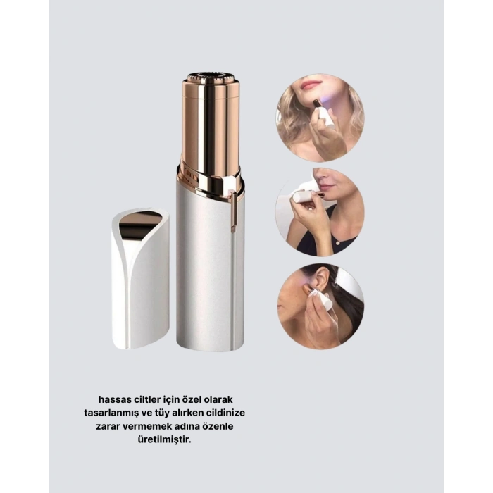 BFS Kadınlar İçin Yüz ve Kaş Epilatörü – Hassas Cilt Dostu, Pil ile Çalışan, Taşınabilir ve Şık Tasarım