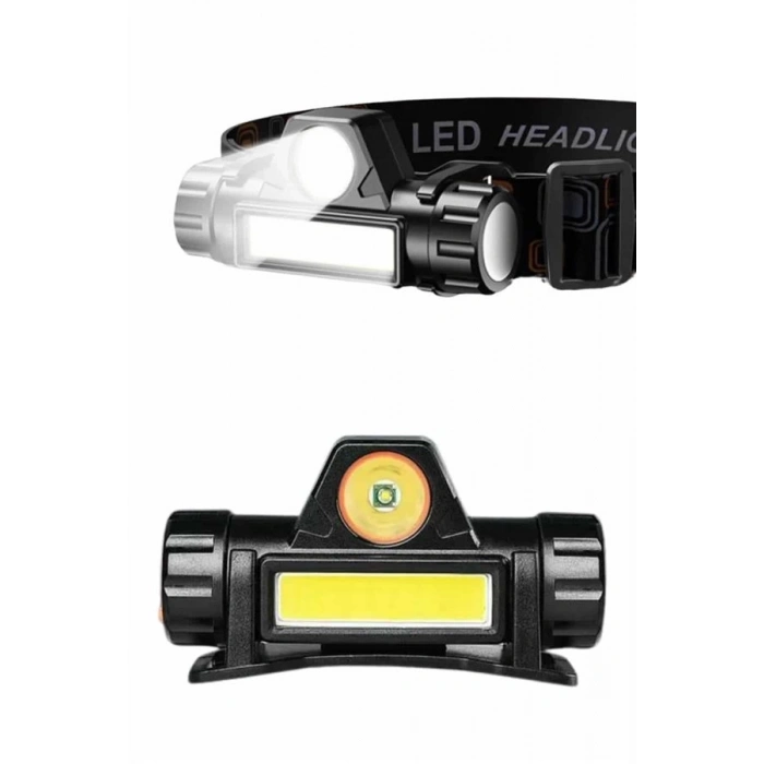 BFS Kafa Lambası Çalışma Işığı Kafa Feneri Şarjlı Mıknatıslı Fenerli