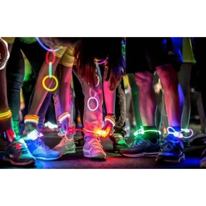 BFS   Karanlıkta Yanan Parlayan Fosforlu Glow Stick Çubuk Bileklik 50 Adet