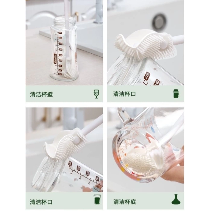 ÇOK SATAN BFS  Kavanoz ve Biberon Yıkama Fırçası Silikon Beyaz