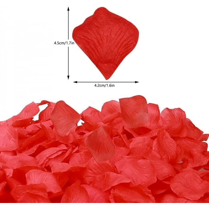 ÇOK SATAN BFS Kırmızı Renk Gül Yaprağı Şekilli Konfeti – 1 Paket 100 Adet