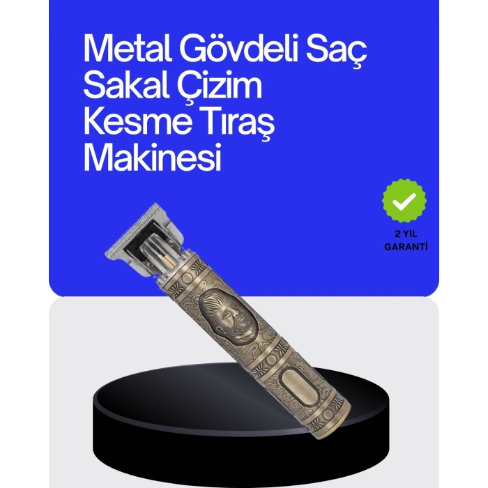 BFS Kompakt Tasarımlı, Güçlü Motorlu Saç sakal Kesme Makinesi ve 4 Kılavuz Tarak