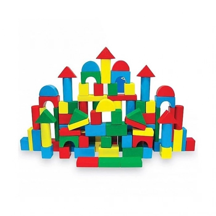 BFS  KR016 WOODOY 100 PARÇA KÜÇÜK KOVALI BLOKLAR 12