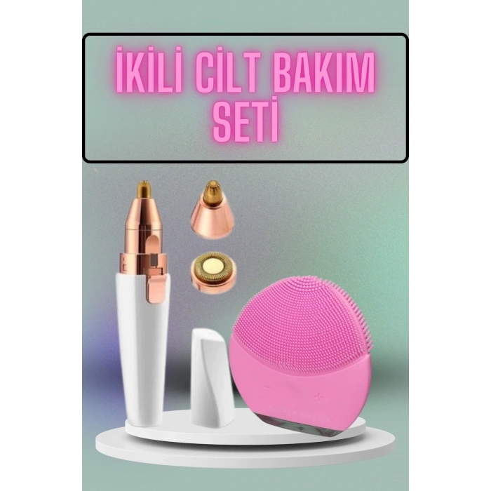 BFS Kulak Burun ve Yüz Epilasyon Aleti ve Yüz Masaj Aleti İkili Cilt Bakım Seti