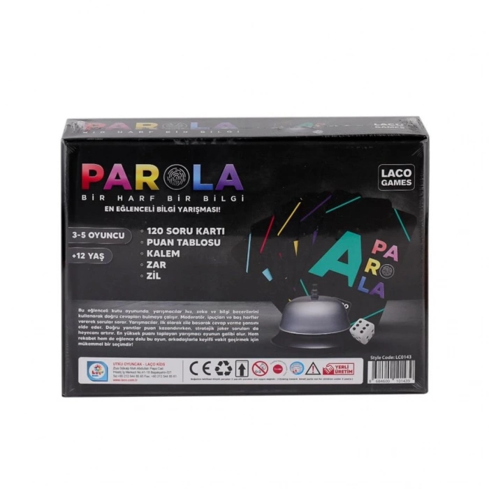 BFS   LC0143 Parola En Eğlenceli Bilgi Oyunu -Laçokids