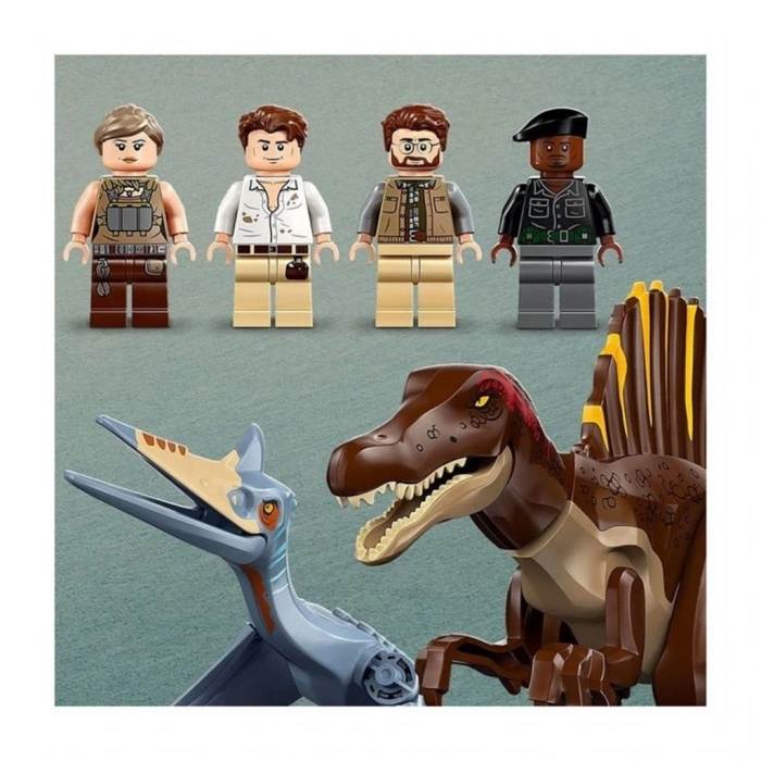 ÇOK SATAN BFS LEGO Juric World Spinosaurus ve Quetzalcoatlus Hava Görevi 76976