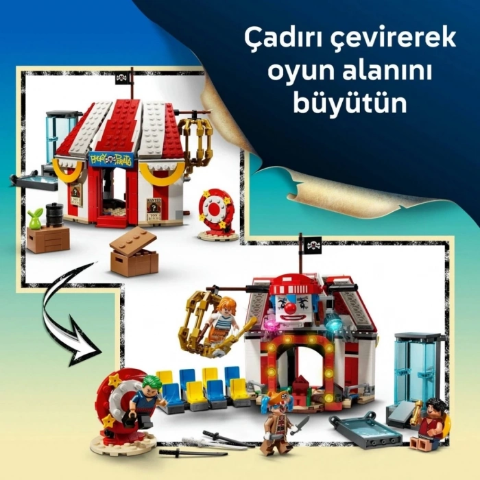 ÇOK SATAN BFS LEGO ONE PIECE Palyaço Buggynin Sirk Çadırı 75637