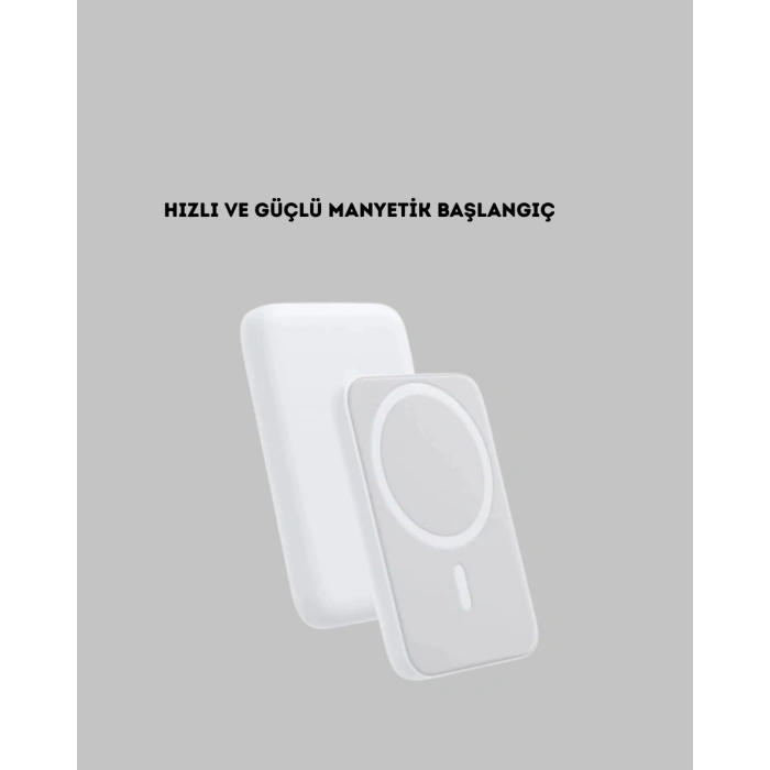 BFS MagSafe Uyumlu Kablosuz Powerbank – Güçlü Mıknatıs, Hızlı Şarj, Kompakt Tasarım