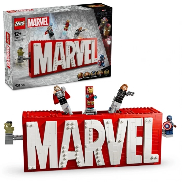 BFS    MARVEL Logosu ve Minifigürleri 76313