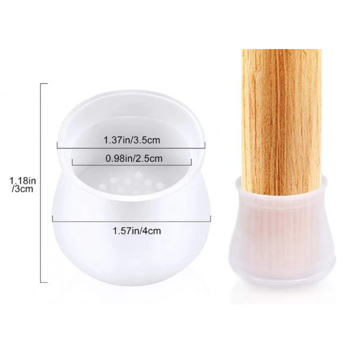 ÇOK SATAN BFS  Masa ve Sandalye Ayak Koruyucu Silikon 12 Adet