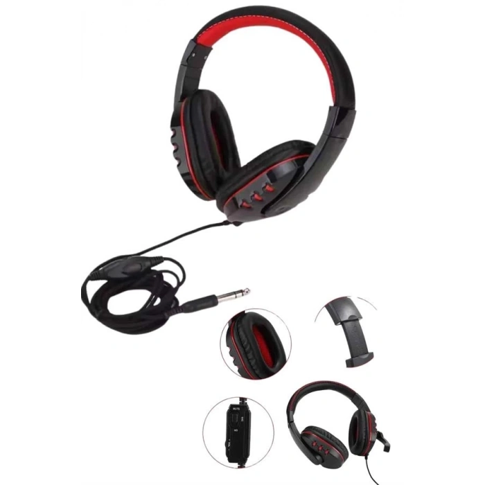 BFS Mikrofonlu Gamer Kulaklık Oyuncu Kulaklığı Yüksek Ses Kaliteli Stereo Yumuşak Yastıklar