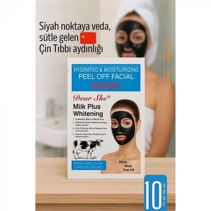 ÇOK SATAN BFS  Milk Plus Siyah Maske – Yüz Maskesi Peel-Off, Beyazlatıcı Etkili