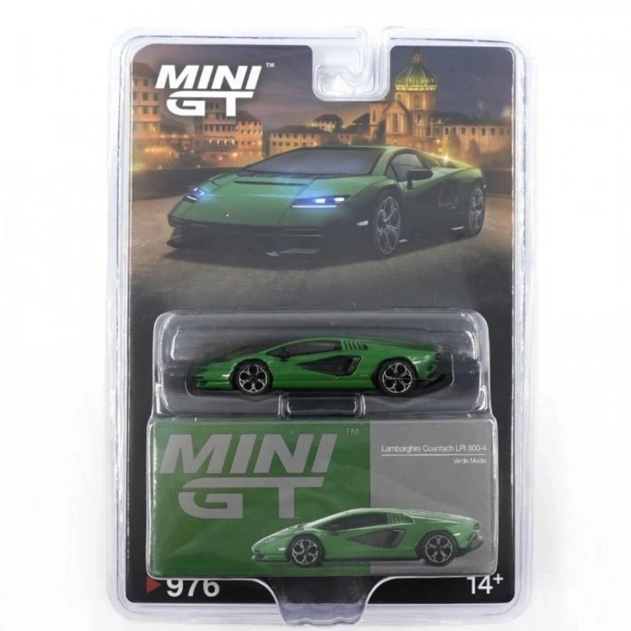 BFS Mini GT 1/64 Lamborghini Countach LPI 800-4 Verde Medio - Blister Paket