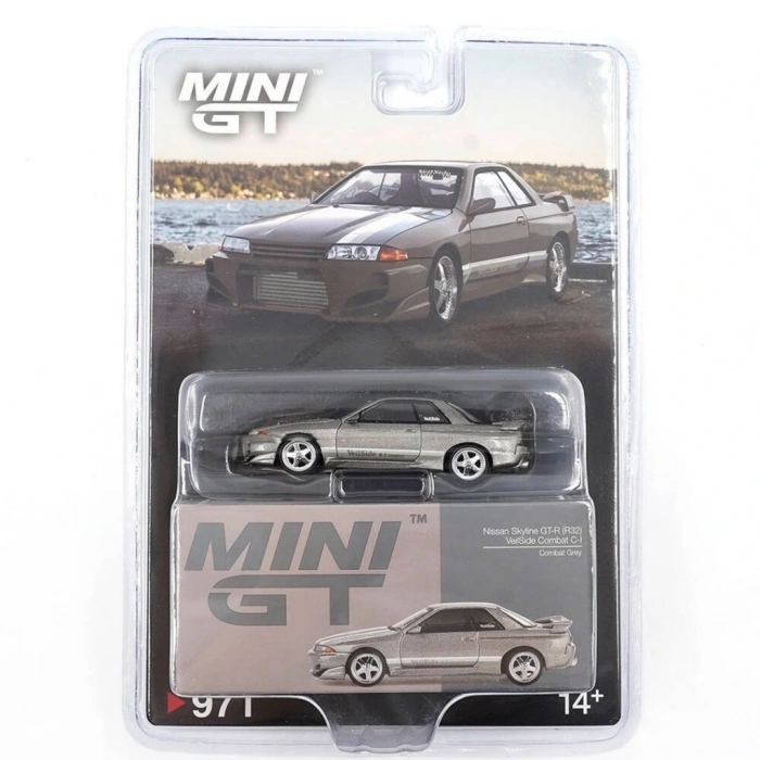 BFS Mini GT 1/64 Nissan Skyline GT-R(R32) Veilside Combat C-I Veilside Combat Grey - Blister Paket